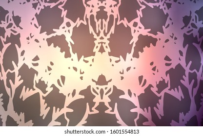 Dark Pink vector natural elegant background. An elegant bright illustration with lines drawn by child in Natural style. Hand painted design for web, leaflet, textile.