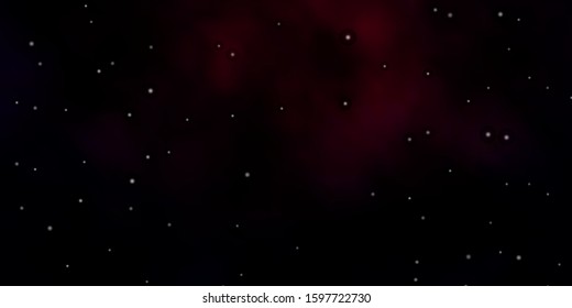 Dark Pink vector pattern with abstract stars. Modern geometric abstract illustration with stars. Pattern for new year ad, booklets.