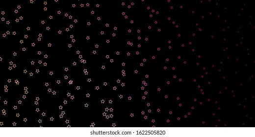 Dark Pink vector pattern with abstract stars. Colorful illustration in abstract style with gradient stars. Pattern for websites, landing pages.