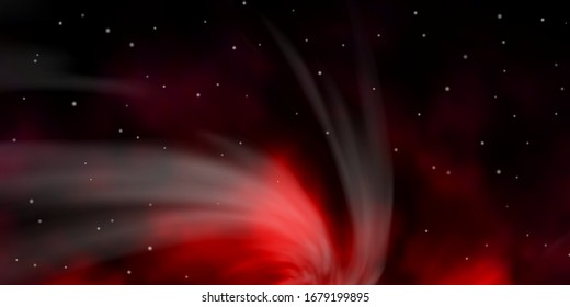Dark Pink vector pattern with abstract stars. Shining colorful illustration with small and big stars. Pattern for wrapping gifts.