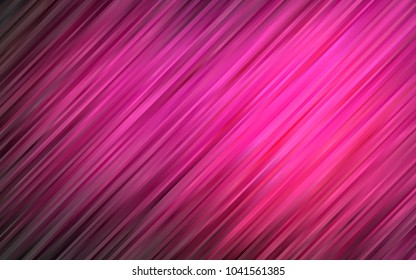 Dark Pink vector pattern with bent lines. A completely new color illustration in marble style. A completely new template for your business design.