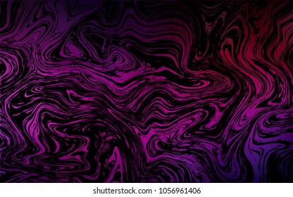 Dark Pink vector pattern with bent ribbons. Creative illustration in halftone marble style with gradient. The elegant pattern for brand book.