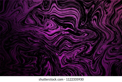 Dark Pink vector pattern with bent lines. Shining illustration, which consist of blurred lines, circles. A completely new memphis design for your business.