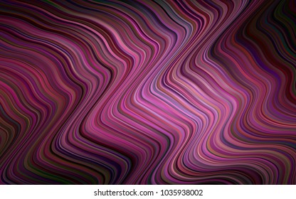 Dark Pink vector pattern with bubble shapes. Blurred geometric sample with gradient bubbles.  Textured wave pattern for backgrounds.
