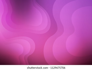 Dark Pink vector pattern with bubble shapes. Colorful abstract illustration with gradient lines. The elegant pattern for brand book.