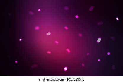 Dark Pink vector pattern with christmas snowflakes. Modern geometrical abstract illustration with crystals of ice. New year design for your ad, poster, banner.