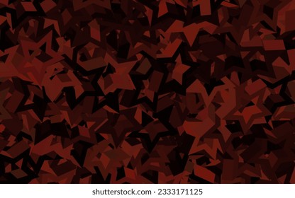 Dark Pink vector pattern with christmas stars. Shining colored illustration with stars. Best design for your ad, poster, banner.