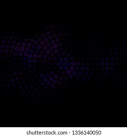 Dark Pink vector pattern with circles. Abstract colorful disks on simple gradient background. New template for your brand book.