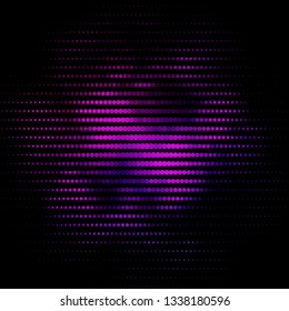 Dark Pink vector pattern with circles. Abstract illustration with colorful spots in nature style. Pattern for websites, landing pages.