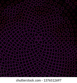 Dark Pink vector pattern with circles. Abstract decorative design in gradient style with bubbles. Pattern for websites, landing pages.