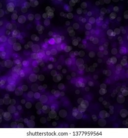 Dark Pink vector pattern with circles. Illustration with set of shining colorful abstract spheres. Design for posters, banners.