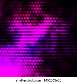 Dark Pink vector pattern with circles. Colorful illustration with gradient dots in nature style. Design for posters, banners.