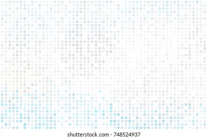 Dark Pink vector pattern with colored spheres. Geometric sample of repeating circles on white background in halftone style.