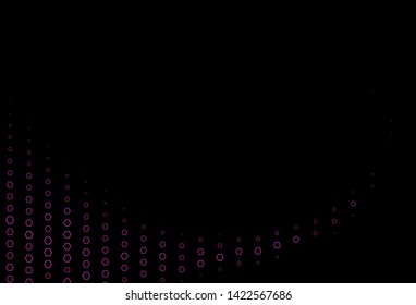 Dark Pink vector pattern with colorful hexagons. Simple background with colorful hexagons. Pattern can for your ad, booklets.