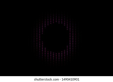 Dark Pink vector pattern with colorful hexagons. Glitter abstract illustration in hexagonal style. New template for your brand book.