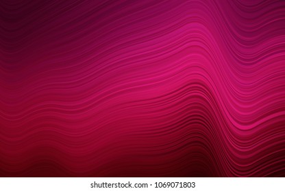 Dark Pink vector pattern with curved circles. A completely new color illustration in marble style. Marble design for your web site.