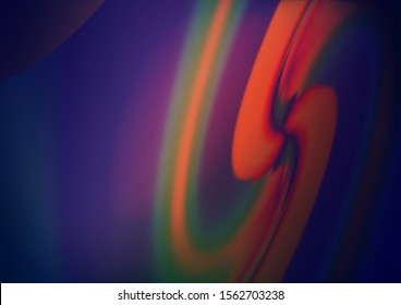 Dark Pink vector pattern with curved circles. A completely new color illustration in marble style. The best blurred design for your business.