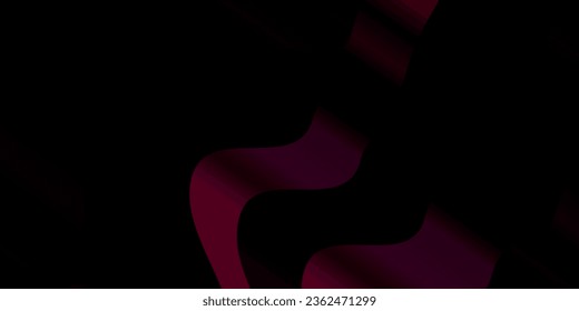 Dark Pink vector pattern with curved lines. Colorful illustration with curved lines. Smart design for your promotions.