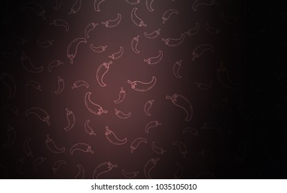 Dark Pink vector pattern with fresh peppers. peppers on blurred abstract background with colorful gradient. Pattern for ad, booklets, leaflets of restaurants.