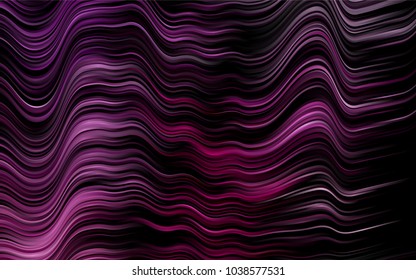 Dark Pink vector pattern with lamp shapes. Creative illustration in halftone marble style with gradient. Textured wave pattern for backgrounds.