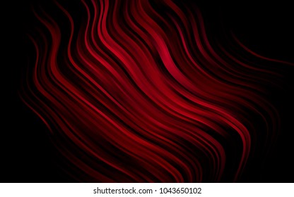 Dark Pink vector pattern with lamp shapes. Glitter abstract illustration with wry lines. Brand-new design for your ads, poster, banner.