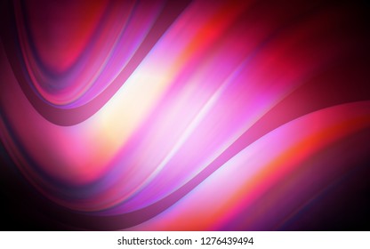 Dark Pink vector pattern with lamp shapes. A sample with blurred bubble shapes. The best blurred design for your business.