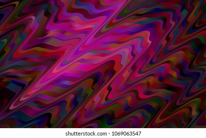 Dark Pink vector pattern with lava shapes. Blurred geometric sample with gradient bubbles.  Pattern for your business design.