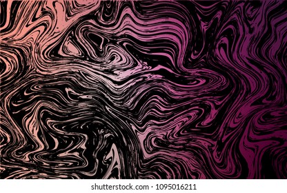 Dark Pink vector pattern with lava shapes. Geometric illustration in marble style with gradient.  A completely new template for your business design.