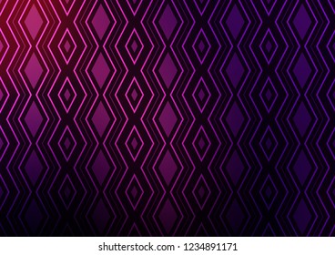 Dark Pink vector pattern with lines, rectangles. Modern geometric abstract illustration with lines, squares. Smart design for your business advert.