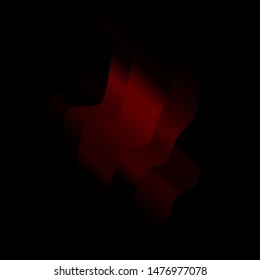 Dark Pink vector pattern with lines. Colorful abstract illustration with gradient curves. Template for cellphones.