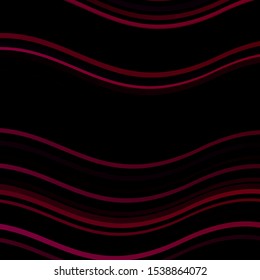 Dark Pink vector pattern with lines. Bright sample with colorful bent lines, shapes. Template for your UI design.