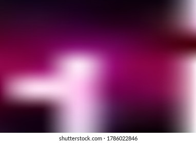 Dark Pink vector pattern with lines. A shining illustration, which consists of curved lines. Colorful wave pattern for your design.
