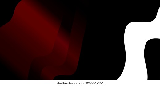 Dark Pink vector pattern with lines. Colorful abstract illustration with gradient curves. Template for cellphones.