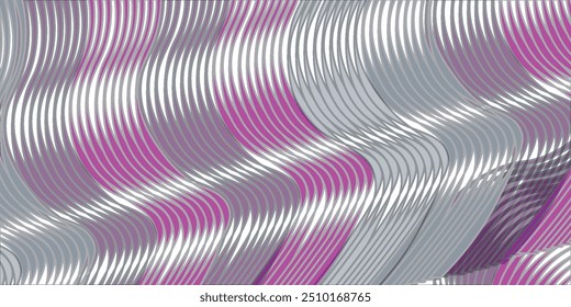 Dark Pink vector pattern with lines, ovals. Shining illustration, which consist of blurred lines, circles. New composition for your brand book.