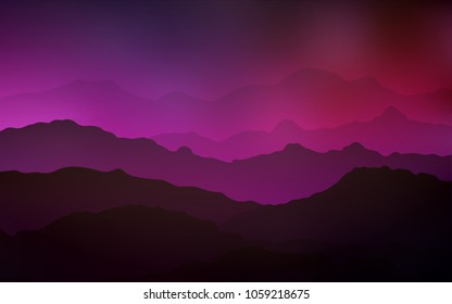 Dark Pink vector pattern with liquid shapes. Blurred geometric sample with gradient bubbles.  A completely new template for your business design.