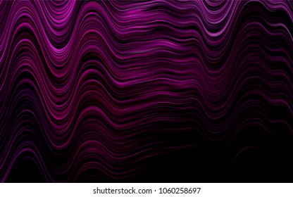Dark Pink vector pattern with liquid shapes. Shining illustration, which consist of blurred lines, circles. The best blurred design for your business.
