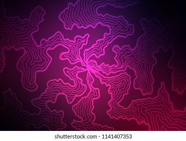 Dark Pink vector pattern with liquid shapes. Shining crooked illustration in marble style. A completely new marble design for your business.