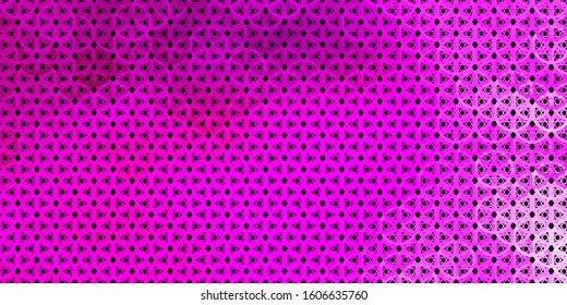 Dark Pink vector pattern with magic elements. Colorful vintage illustration with gradient alchemy shapes. Design for magic, spiritual events.