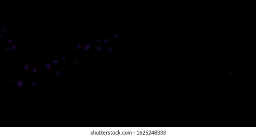 Dark Pink vector pattern with magic elements. Retro design in abstract style with witchcraft forms. Simple base for your occult design.