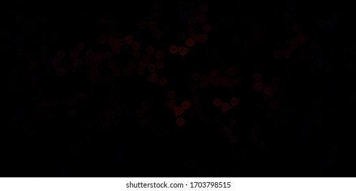 Dark Pink vector pattern with magic elements. Retro design in abstract style with witchcraft forms. Simple design for occult depiction.