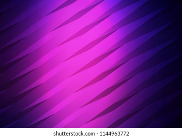 Dark Pink vector pattern with narrow lines. Glitter abstract illustration with colored sticks. The pattern can be used as ads, poster, banner for commercial.