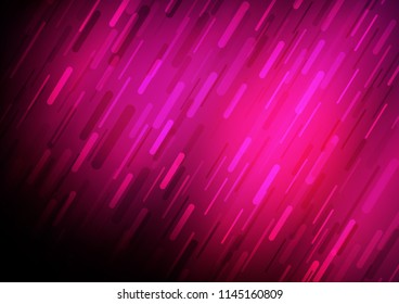 Dark Pink vector pattern with narrow lines. Lines on blurred abstract background with gradient. Best design for your ad, poster, banner.