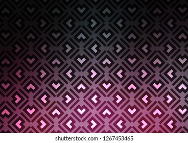 Dark Pink vector pattern with narrow lines. Modern geometrical abstract illustration with staves. Pattern for websites, landing pages.