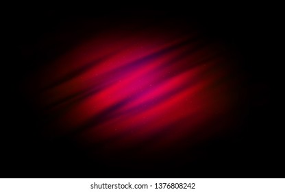 Dark Pink vector pattern with night sky stars. Shining illustration with sky stars on abstract template. Template for cosmic backgrounds.