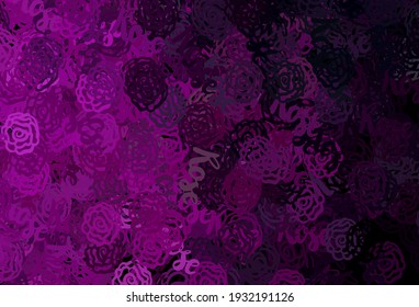 Dark Pink vector pattern with random forms. Illustration with colorful gradient shapes in abstract style. Simple design for your web site.