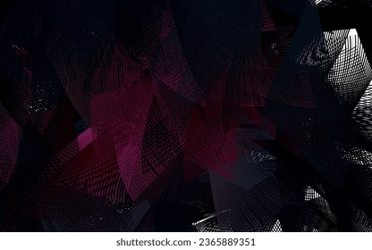 Dark Pink vector pattern with random forms. Decorative design in abstract style with random forms. Elegant design for wallpapers.