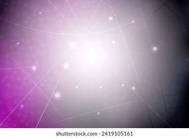Dark Pink vector pattern with sharp lines. Colorful shining illustration with lines on abstract template. Smart design for your business advert.