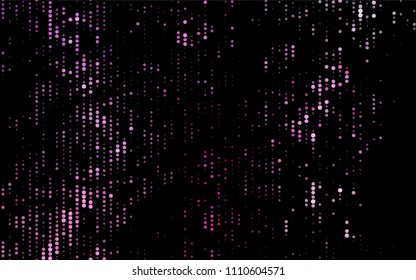 Dark Pink vector  pattern with spheres. Blurred decorative design in abstract style with bubbles. New design for ad, poster, banner of your website.