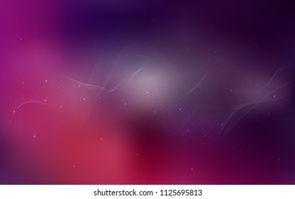 Dark Pink vector pattern with spheres. Modern abstract illustration with colorful water drops. The pattern can be used for beautiful websites.