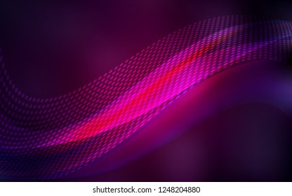 Dark Pink vector pattern with spheres, triangles. Colorful illustration with circles and lines in futuristic style. Pattern for beautiful websites.